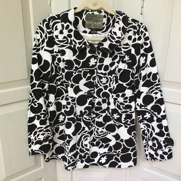 Mac & Jac Black & White Jacket - Picture 1 of 15